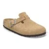 Birkenstock Boston Suede Embossed Dotted New Beige