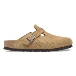 Birkenstock Boston Suede Embossed Dotted New Beige -Birkenstock Sale Store 1026948 side