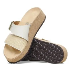 Almina Natural Leather-Synthetics Natural/White -Birkenstock Sale Store 1026950 sole