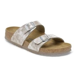 Birkenstock Sydney Synthetics Washed Metallic Silver