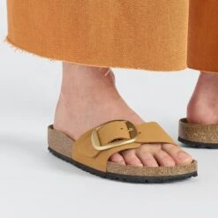 Birkenstock Madrid Big Buckle Nubuck Leather Burnt Orange 12 Birkenstock Madrid Big Buckle Nubuck Leather Burnt Orange -Birkenstock Sale Store 1027011 f closeup f