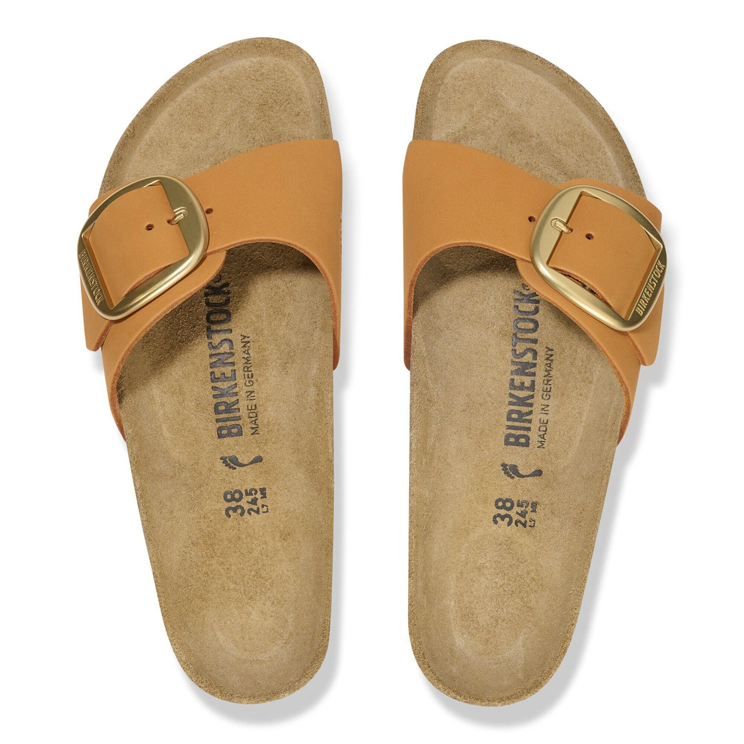 Birkenstock Madrid Big Buckle Nubuck Leather Burnt Orange 2 Birkenstock Madrid Big Buckle Nubuck Leather Burnt Orange - Image 2