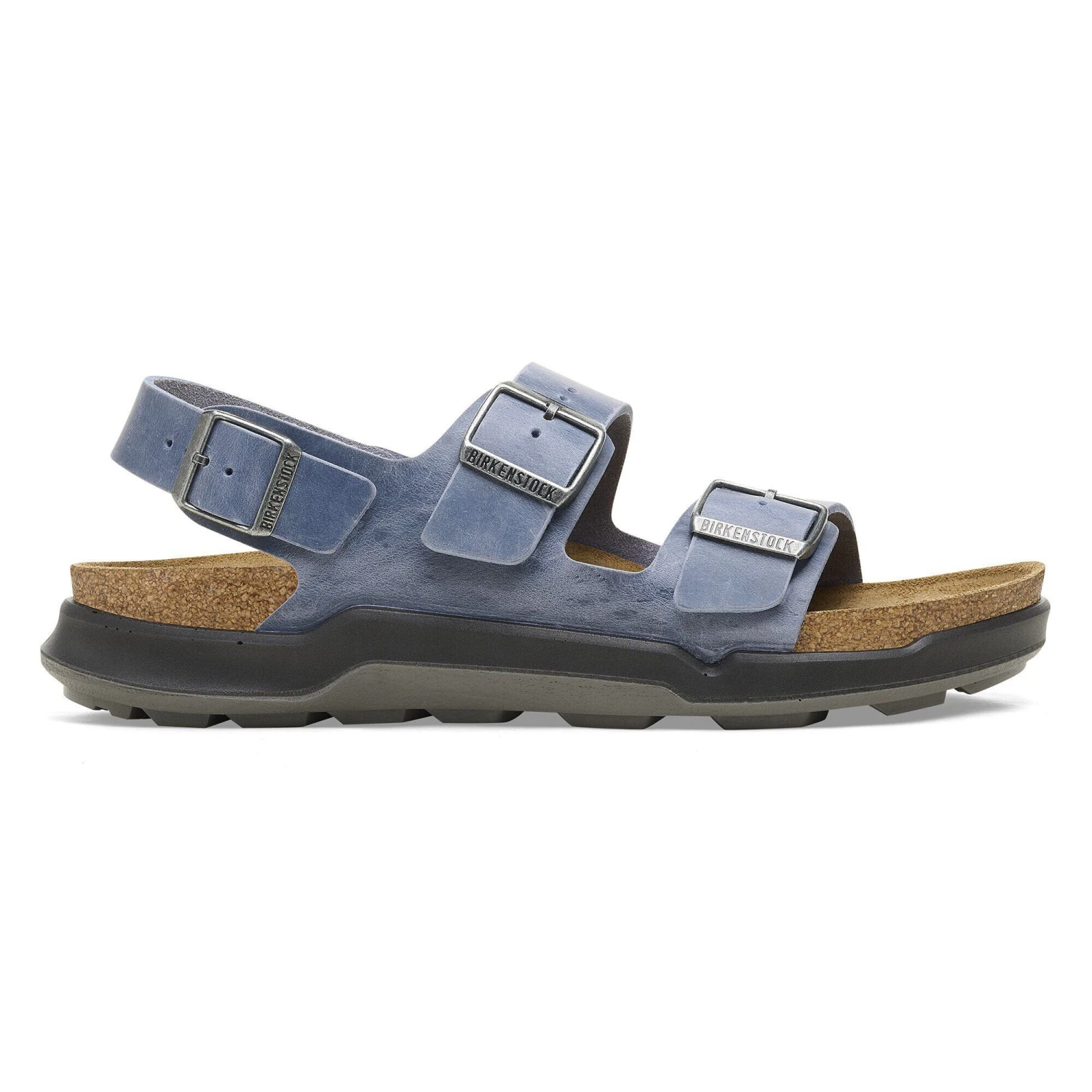 Birkenstock Milano Crosstown Men Oiled Leather Elemental Blue 3 Birkenstock Milano Crosstown Men Oiled Leather Elemental Blue - Image 3