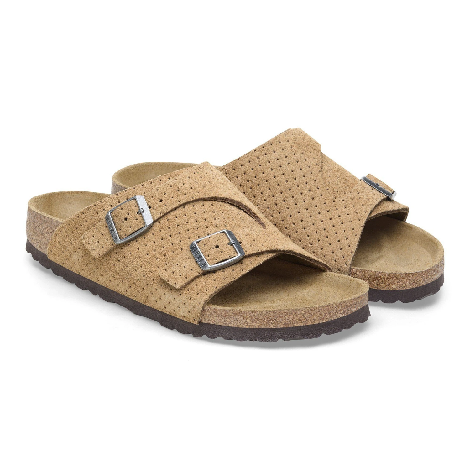 Birkenstock Zürich Suede Embossed Dotted New Beige 5 Birkenstock Zürich Suede Embossed Dotted New Beige - Image 5