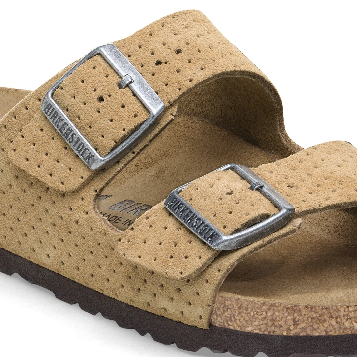 Birkenstock Arizona Suede Embossed New Beige 7 Birkenstock Arizona Suede Embossed New Beige - Image 7