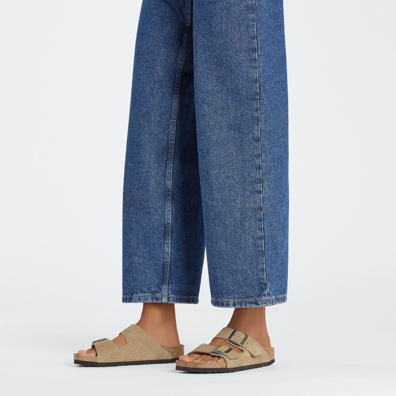 Birkenstock Arizona Suede Embossed New Beige 4 Birkenstock Arizona Suede Embossed New Beige - Image 4