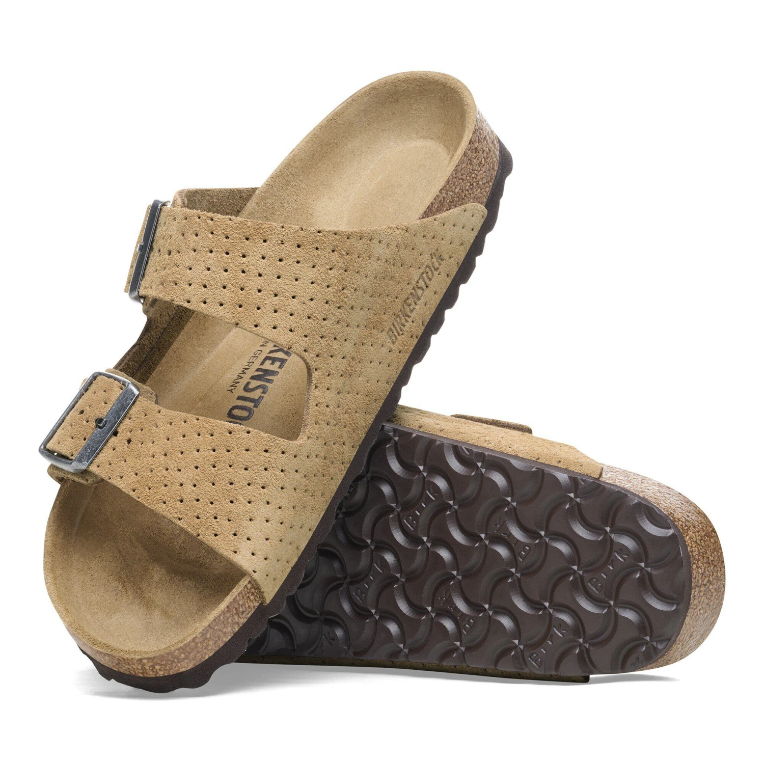 Birkenstock Arizona Suede Embossed New Beige 8 Birkenstock Arizona Suede Embossed New Beige - Image 8