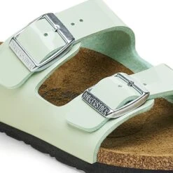 Birkenstock Arizona Kids Birko-Flor Patent Patent Surf Green -Birkenstock Sale Store 1027096 detail 1