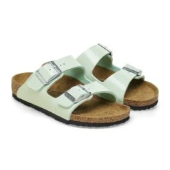 Birkenstock Arizona Kids Birko-Flor Patent Patent Surf Green -Birkenstock Sale Store 1027096 pair