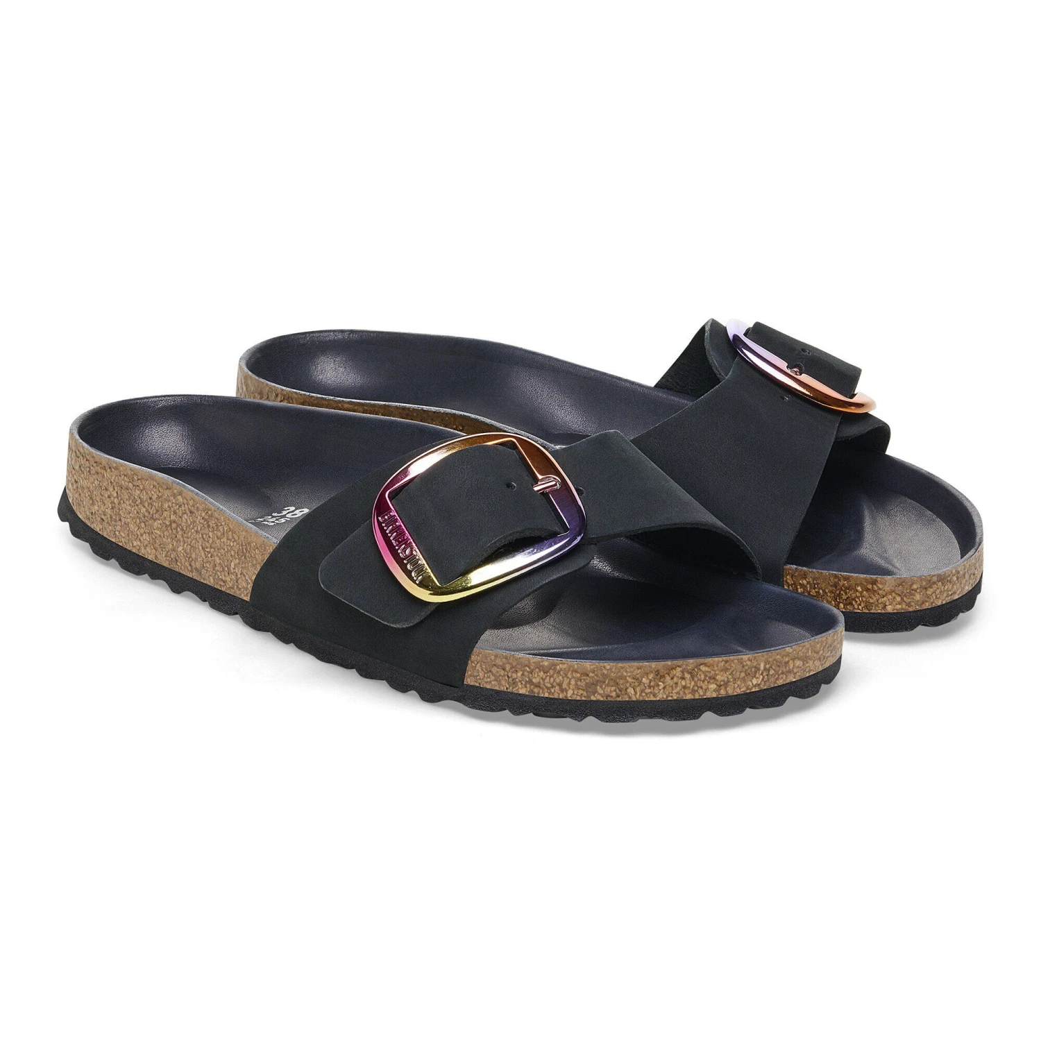 Birkenstock Madrid Big Buckle Nubuck Leather Black 7 Birkenstock Madrid Big Buckle Nubuck Leather Black - Image 7