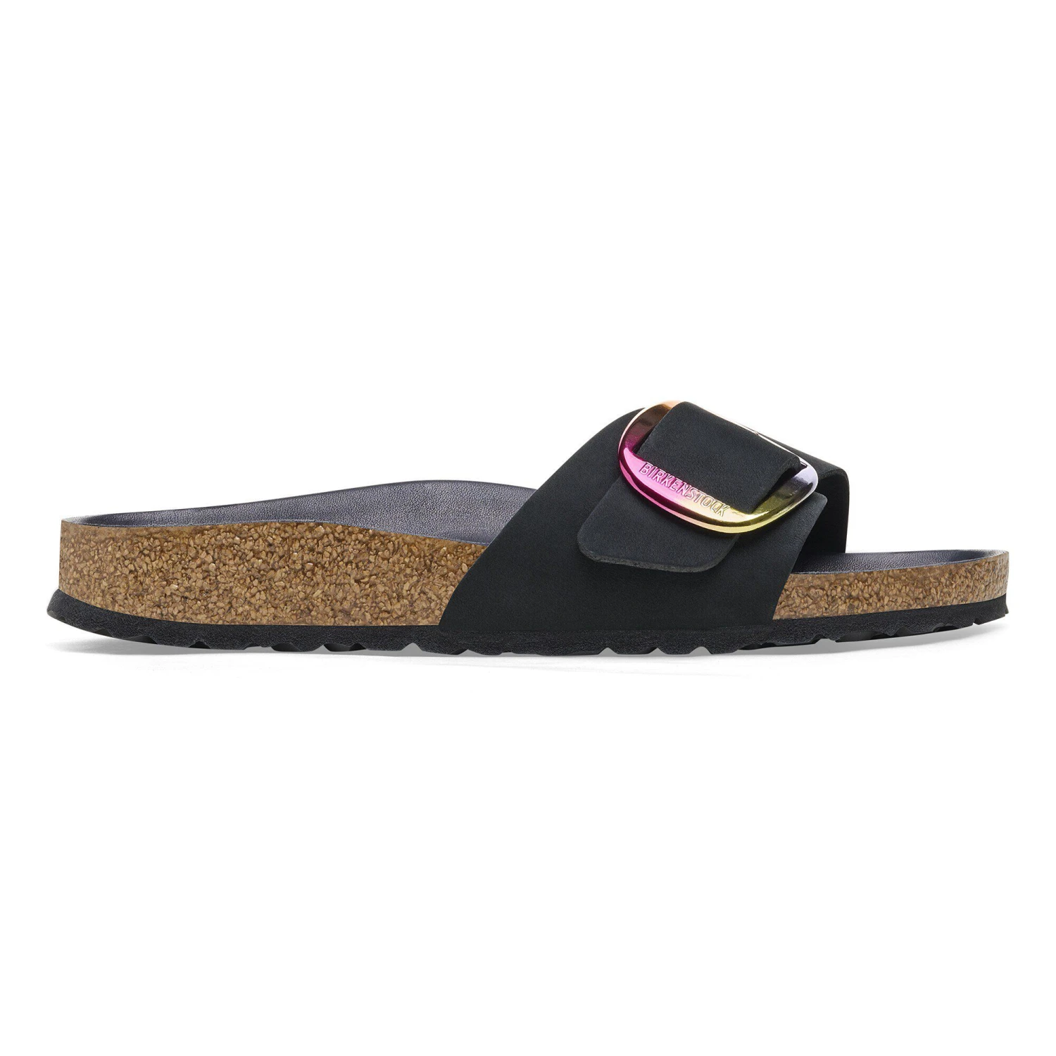 Birkenstock Madrid Big Buckle Nubuck Leather Black 3 Birkenstock Madrid Big Buckle Nubuck Leather Black - Image 3