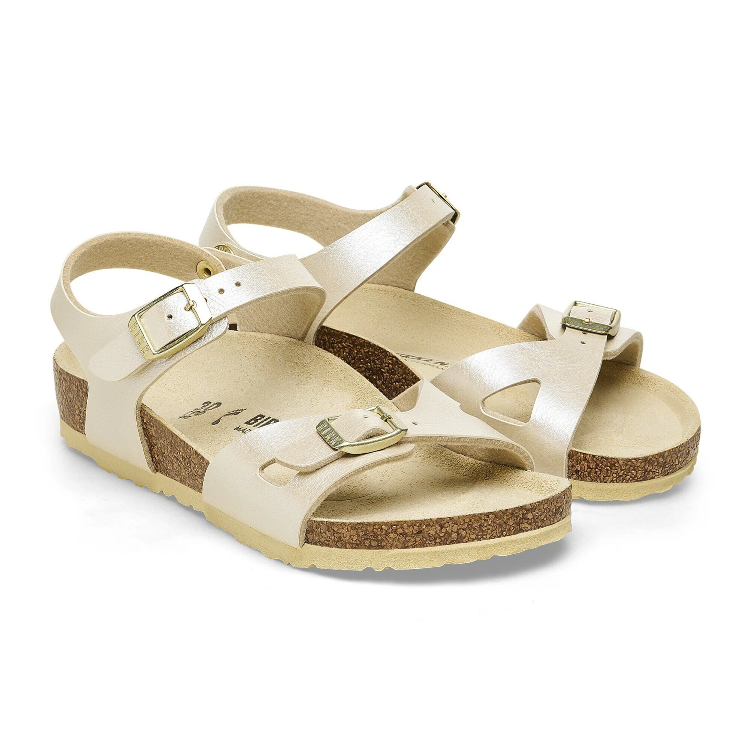 Birkenstock Rio Kids Birko-Flor Graceful Pearl White 6 Birkenstock Rio Kids Birko-Flor Graceful Pearl White - Image 6