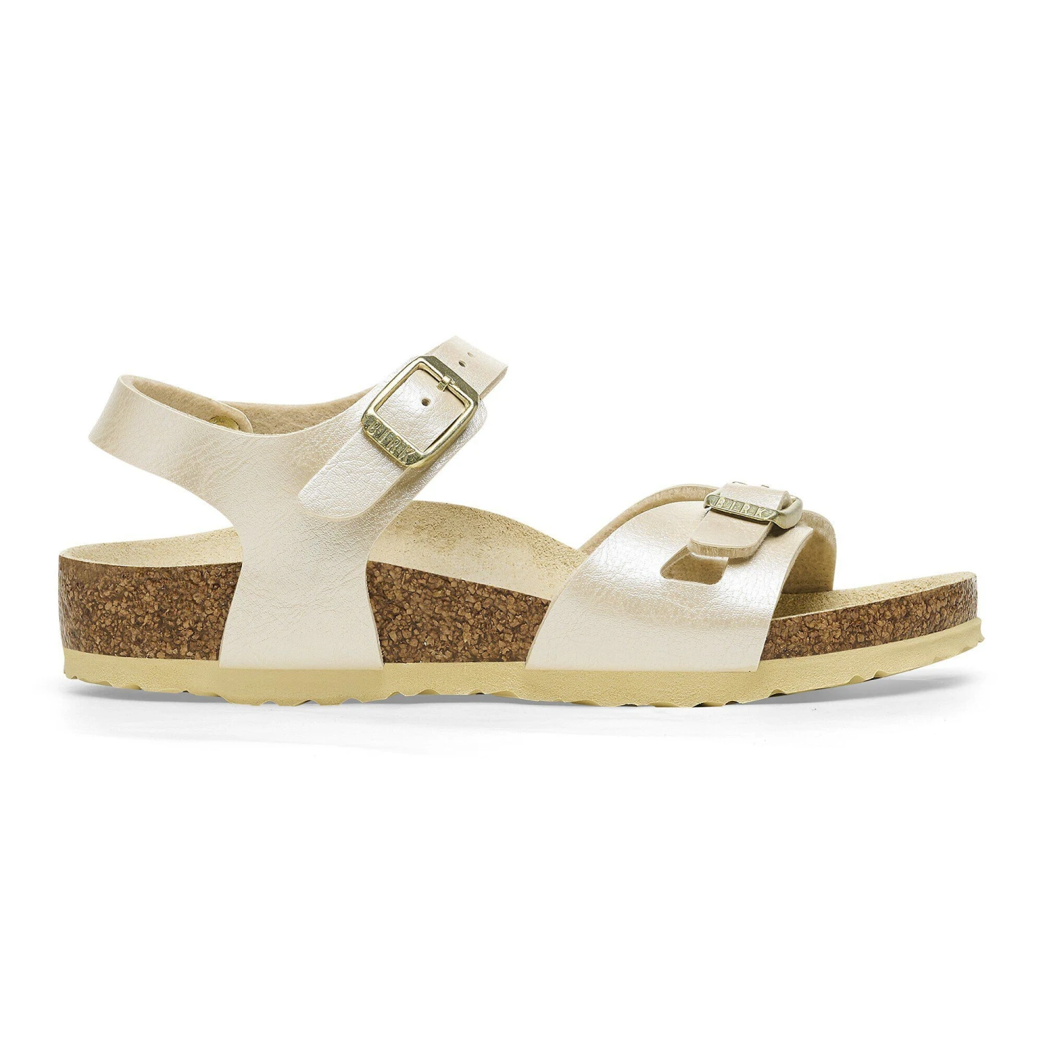 Birkenstock Rio Kids Birko-Flor Graceful Pearl White 3 Birkenstock Rio Kids Birko-Flor Graceful Pearl White - Image 3