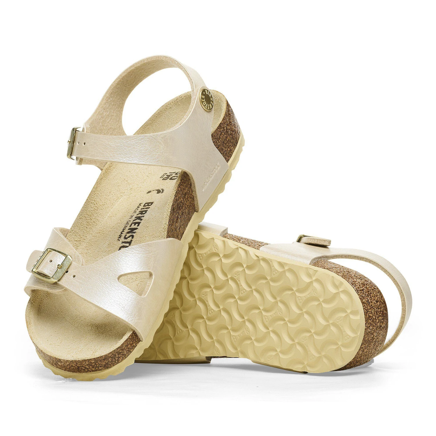 Birkenstock Rio Kids Birko-Flor Graceful Pearl White 5 Birkenstock Rio Kids Birko-Flor Graceful Pearl White - Image 5
