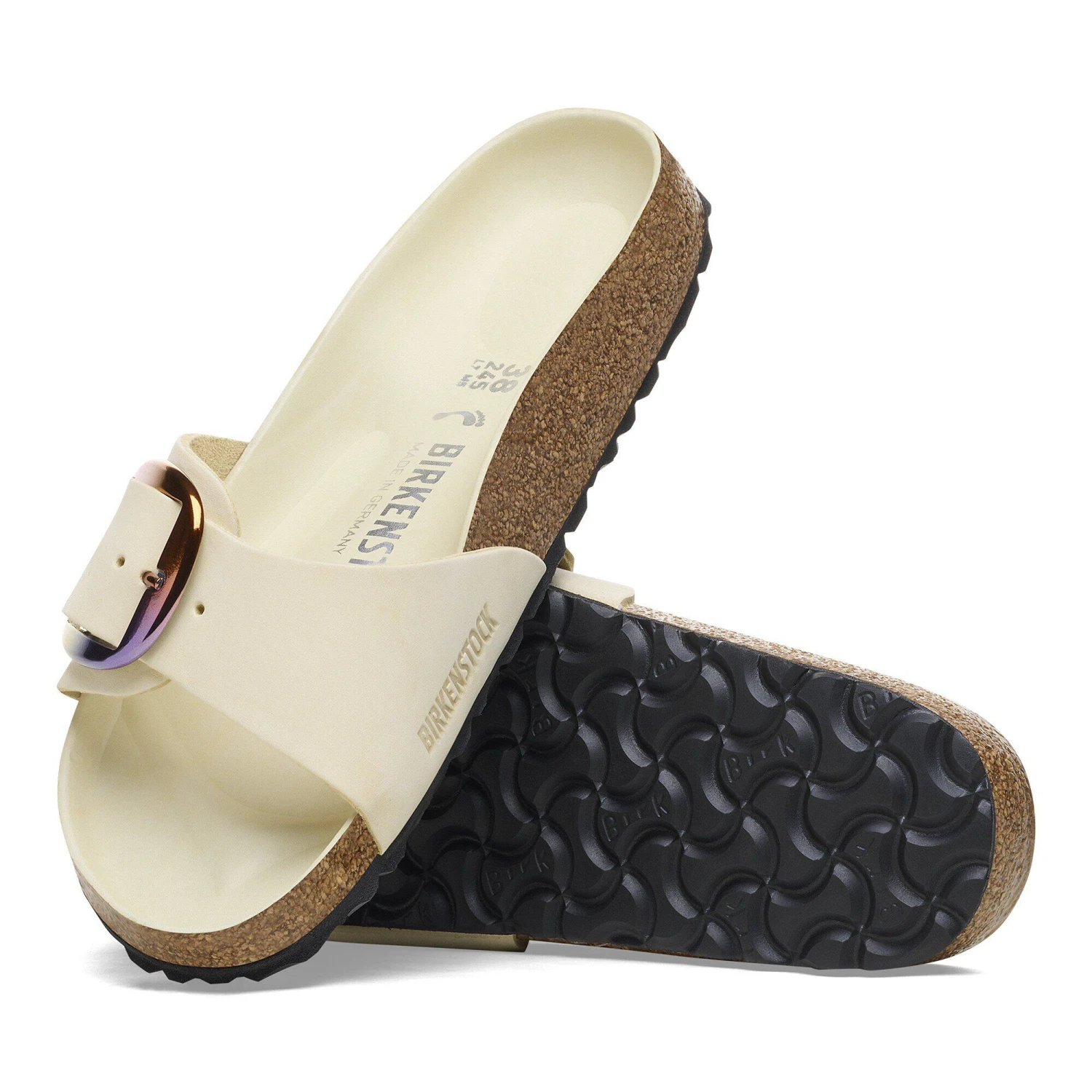 Birkenstock Madrid Big Buckle Nubuck Leather Ecru 5 Birkenstock Madrid Big Buckle Nubuck Leather Ecru - Image 5
