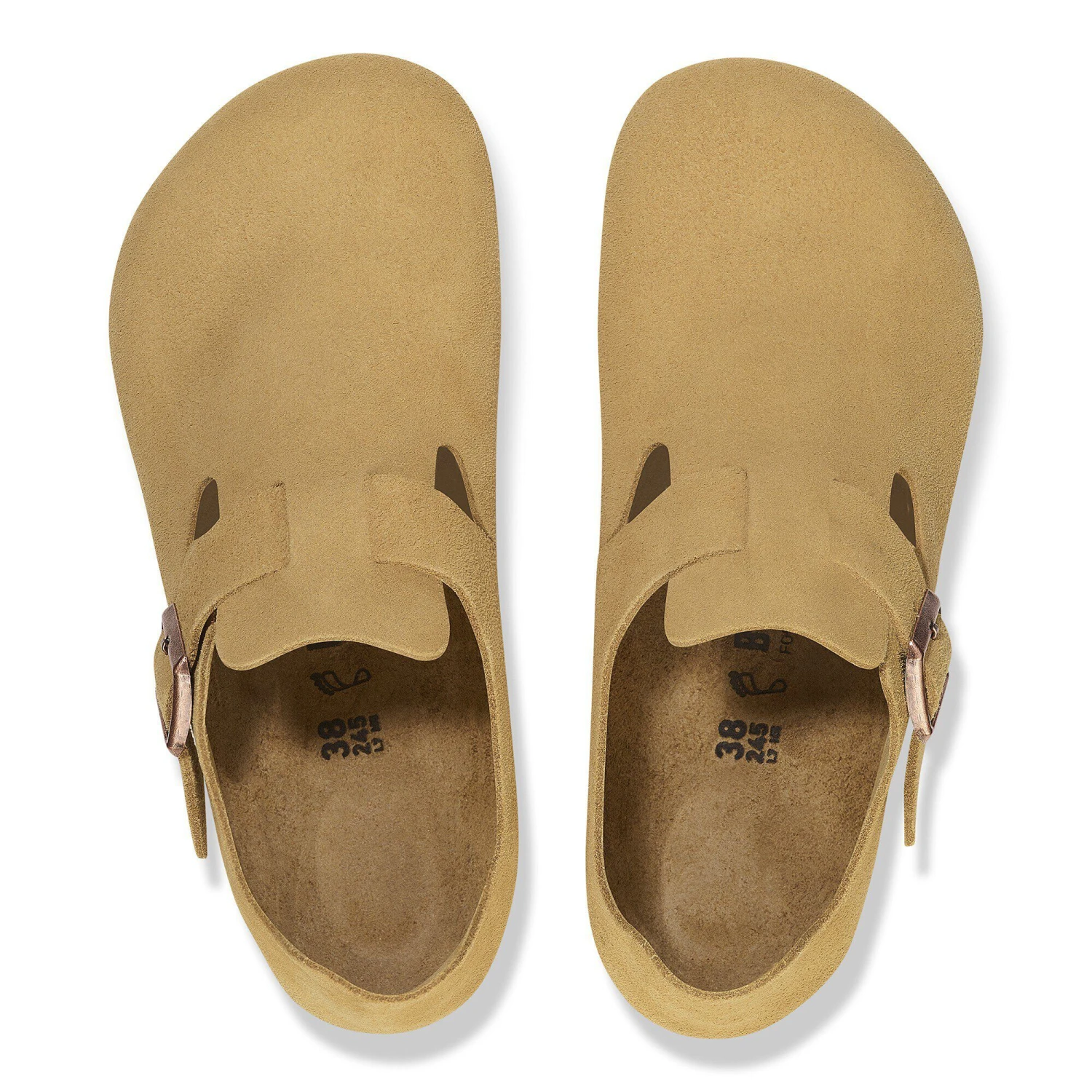 Birkenstock London Suede Leather Latte Cream 2 Birkenstock London Suede Leather Latte Cream - Image 2