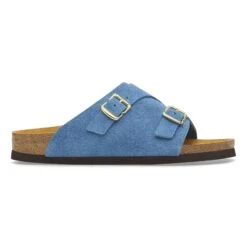Birkenstock Zürich 1964 Suede Leather Light Blue -Birkenstock Sale Store 1027644 side