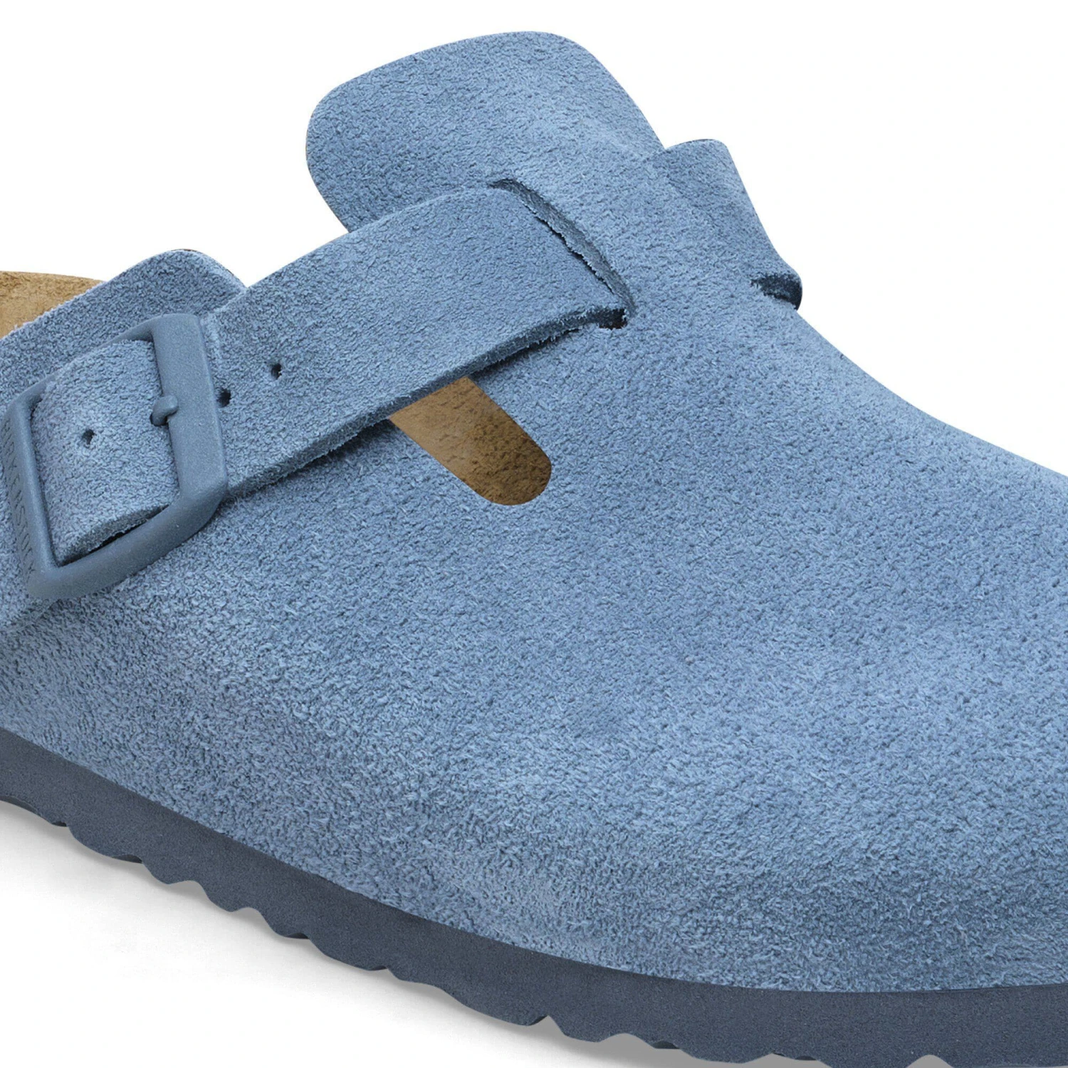 Birkenstock Boston Soft Footbed Suede Leather Elemental Blue 5 Birkenstock Boston Soft Footbed Suede Leather Elemental Blue - Image 5