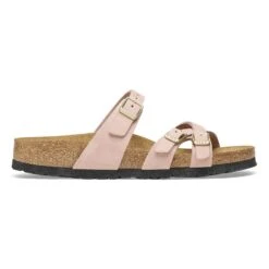 Birkenstock Franca Soft Footbed Nubuck Leather Soft Pink 10 Birkenstock Franca Soft Footbed Nubuck Leather Soft Pink -Birkenstock Sale Store 1027655 side