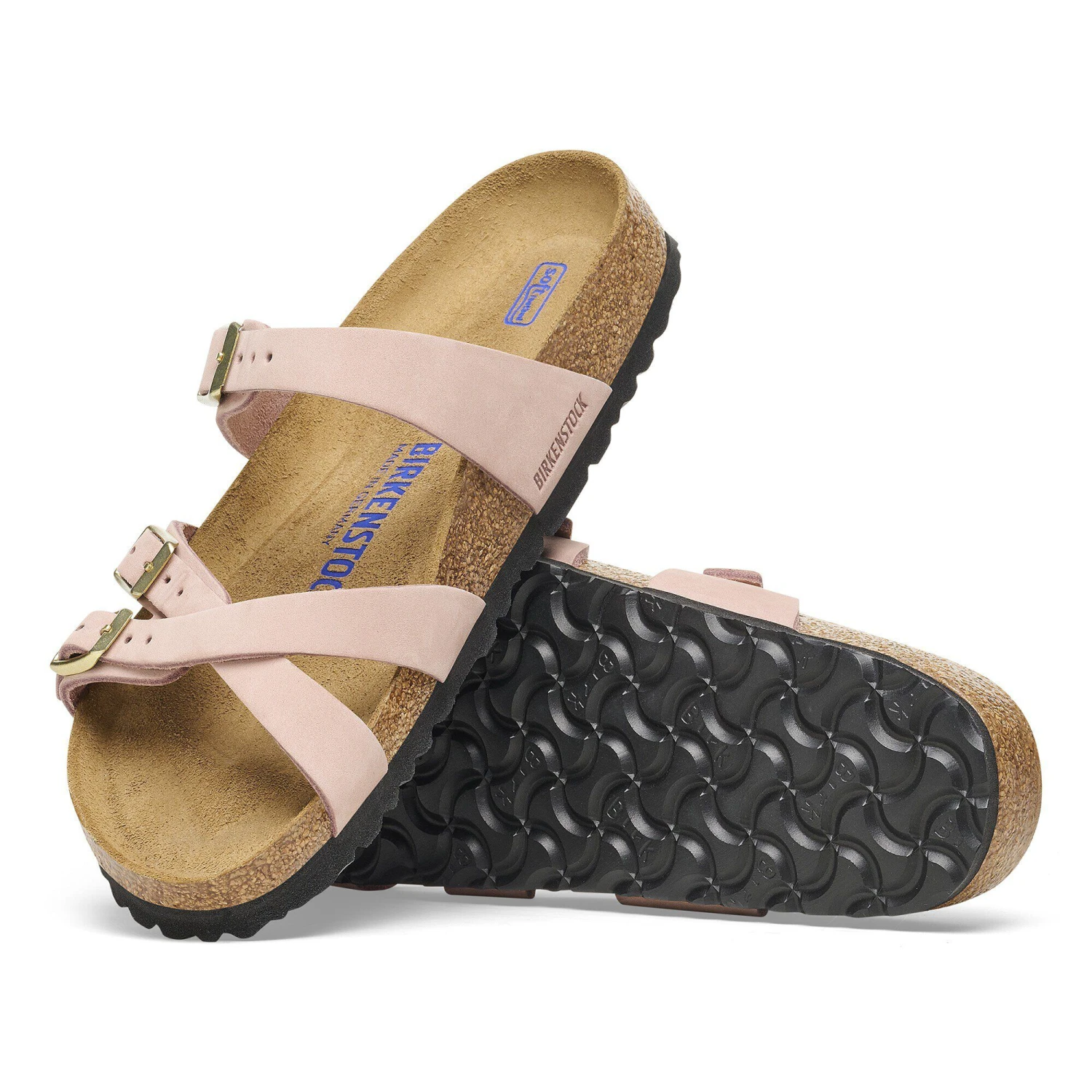 Birkenstock Franca Soft Footbed Nubuck Leather Soft Pink 8 Birkenstock Franca Soft Footbed Nubuck Leather Soft Pink - Image 8