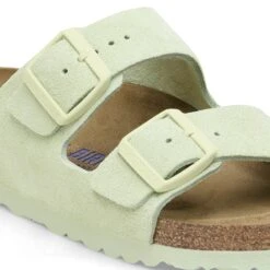 Birkenstock Arizona Soft Footbed Suede Leather Faded Lime -Birkenstock Sale Store 1027662 detail 1
