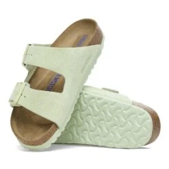 Birkenstock Arizona Soft Footbed Suede Leather Faded Lime -Birkenstock Sale Store 1027662 sole