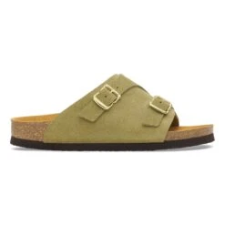 Birkenstock Zürich 1964 Suede Leather Light Green 8 Birkenstock Zürich 1964 Suede Leather Light Green -Birkenstock Sale Store 1027676 side