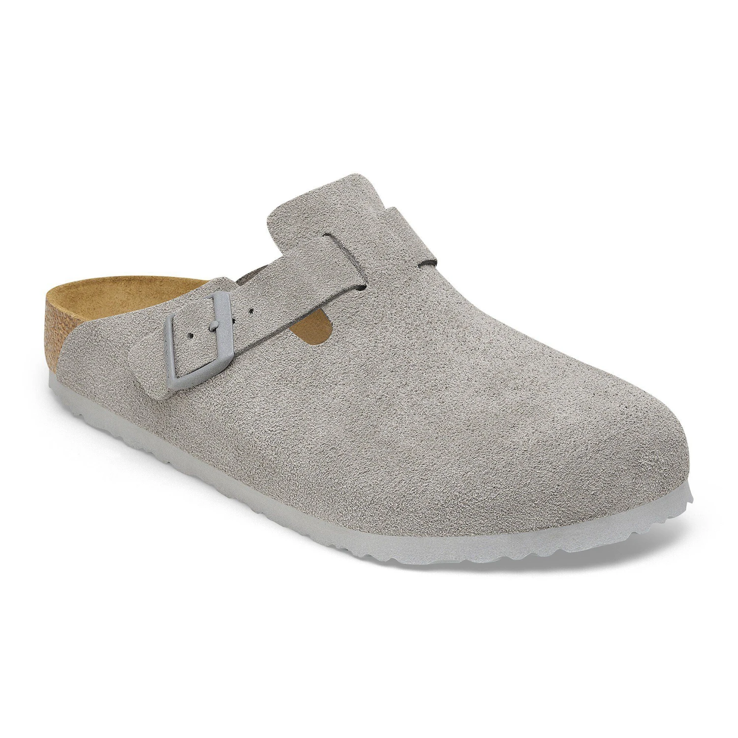 Birkenstock Boston Suede Leather Stone Coin 1 Birkenstock Boston Suede Leather Stone Coin