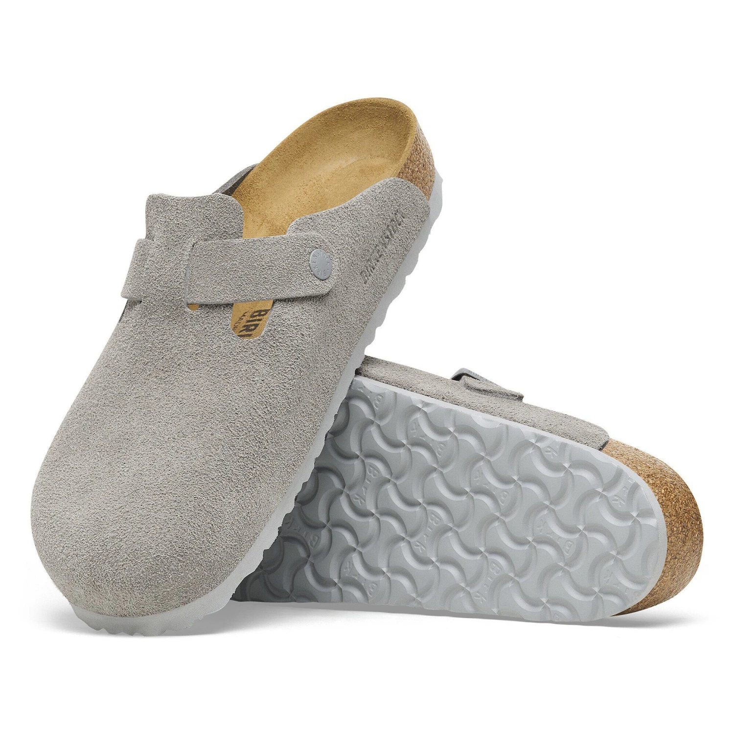 Birkenstock Boston Suede Leather Stone Coin 8 Birkenstock Boston Suede Leather Stone Coin - Image 8