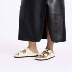 Birkenstock Arizona Big Buckle Natural Leather Patent High Shine Ecru 15 Birkenstock Arizona Big Buckle Natural Leather Patent High Shine Ecru -Birkenstock Sale Store 1027779 f look f