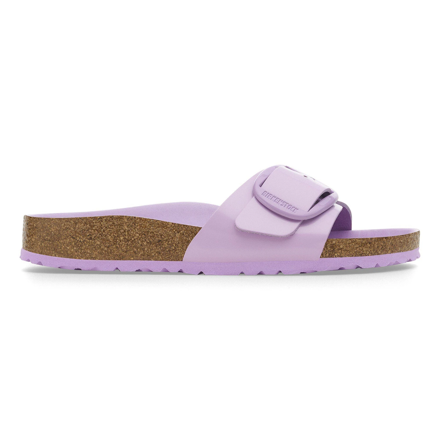 Birkenstock Madrid Big Buckle Natural Leather Patent High-Shine Crocus Tonal Buckle 3 Birkenstock Madrid Big Buckle Natural Leather Patent High-Shine Crocus Tonal Buckle - Image 3