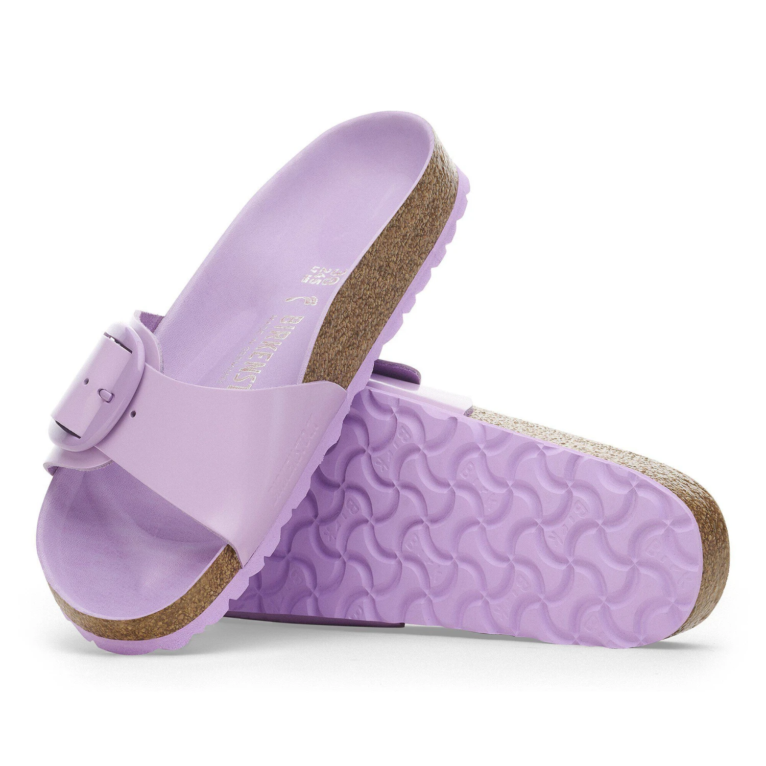 Birkenstock Madrid Big Buckle Natural Leather Patent High-Shine Crocus Tonal Buckle 4 Birkenstock Madrid Big Buckle Natural Leather Patent High-Shine Crocus Tonal Buckle - Image 4