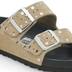 Birkenstock Arizona Rivets Suede Leather Taupe -Birkenstock Sale Store 1027843 detail 1