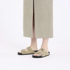 Birkenstock Arizona Rivets Suede Leather Taupe -Birkenstock Sale Store 1027843 f look f