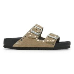 Birkenstock Arizona Rivets Suede Leather Taupe -Birkenstock Sale Store 1027843 side