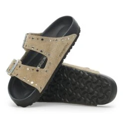 Birkenstock Arizona Rivets Suede Leather Taupe -Birkenstock Sale Store 1027843 sole