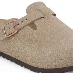 Birkenstock Boston Kids Suede Leather Taupe -Birkenstock Sale Store 1027875 detail 1