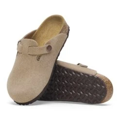 Birkenstock Boston Kids Suede Leather Taupe -Birkenstock Sale Store 1027875 sole