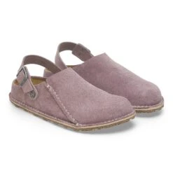 Birkenstock Lutry Premium Suede Suede Leather Faded Purple -Birkenstock Sale Store 1027889 pair