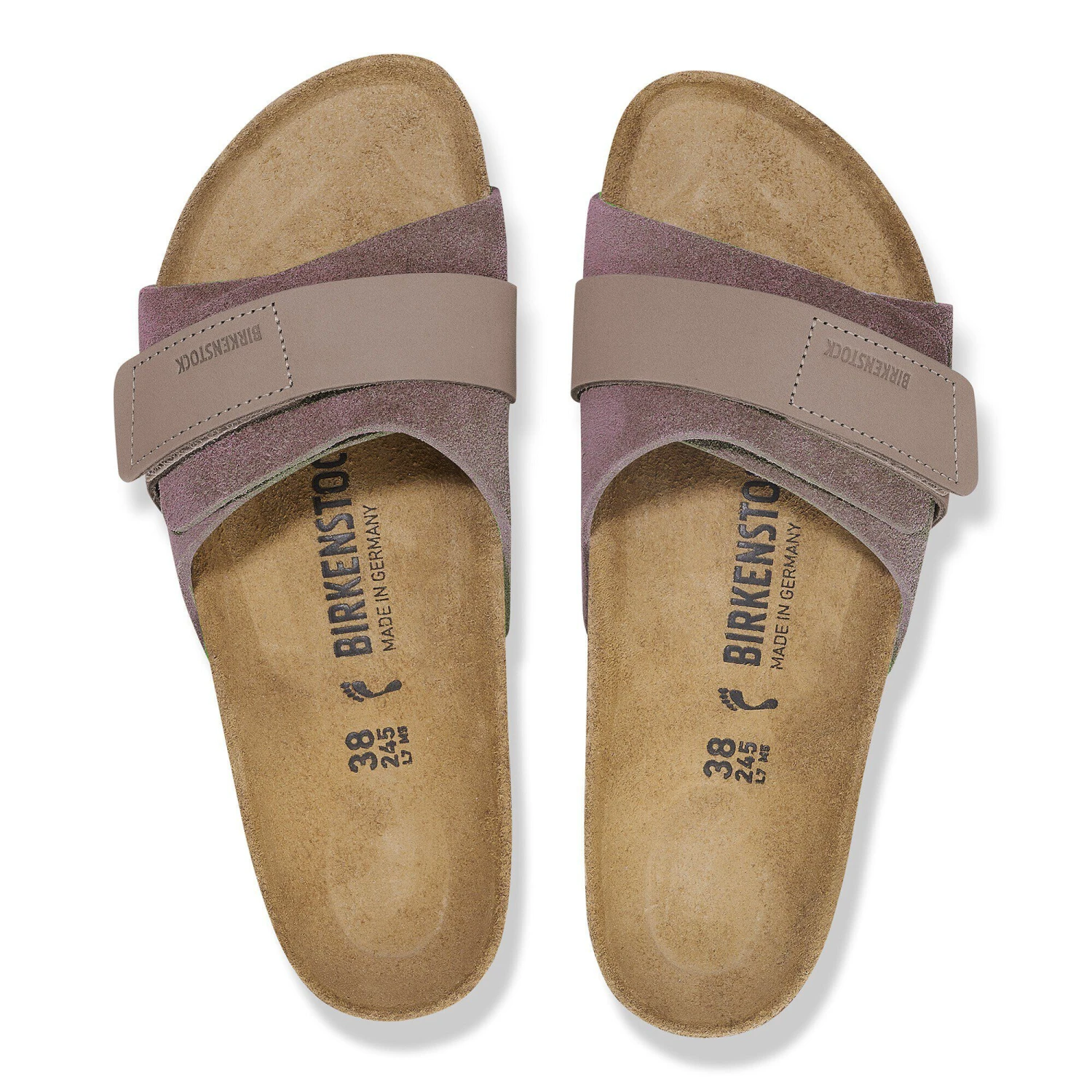 Birkenstock Oita Suede Leather Faded Purple 2 Birkenstock Oita Suede Leather Faded Purple - Image 2