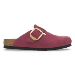 Birkenstock Boston Big Buckle Nubuck Leather Berry Crush -Birkenstock Sale Store 1028045 side