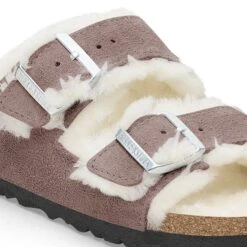 Birkenstock Arizona Shearling Suede Leather Faded Purple 13 Birkenstock Arizona Shearling Suede Leather Faded Purple -Birkenstock Sale Store 1028051 detail 1