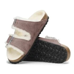 Birkenstock Arizona Shearling Suede Leather Faded Purple 11 Birkenstock Arizona Shearling Suede Leather Faded Purple -Birkenstock Sale Store 1028051 sole