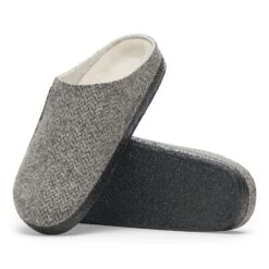 Birkenstock Zermatt Wool Felt Herringbone Gray -Birkenstock Sale Store 1028057 sole