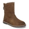 Birkenstock Uppsala Shearling Suede Leather Dark Tea