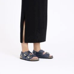 Birkenstock Milano Big Buckle Shearling Oiled Leather Midnight Blue 13 Birkenstock Milano Big Buckle Shearling Oiled Leather Midnight Blue -Birkenstock Sale Store 1028064 f look f