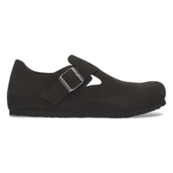 Birkenstock London Suede Leather Black 8 Birkenstock London Suede Leather Black -Birkenstock Sale Store 1028103 side