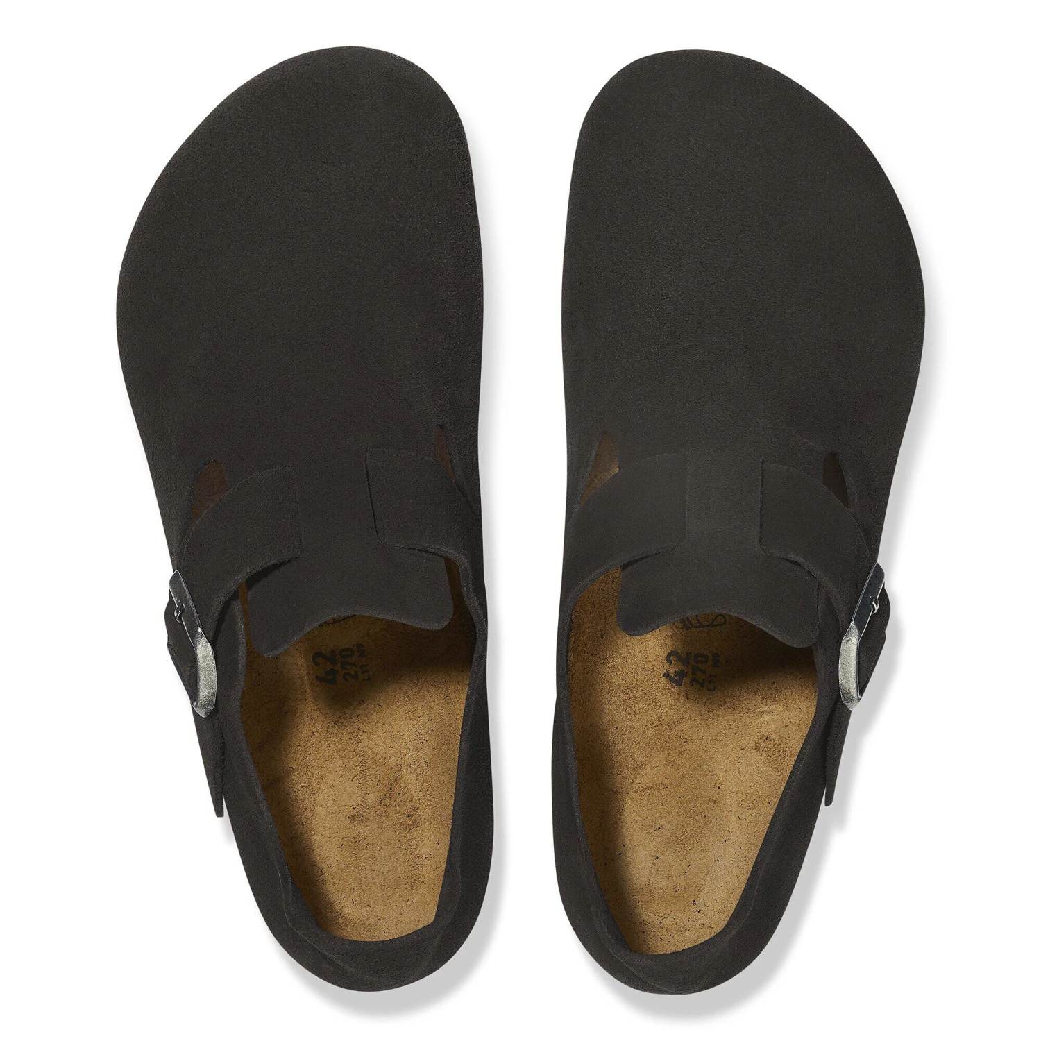 Birkenstock London Suede Leather Black 2 Birkenstock London Suede Leather Black - Image 2