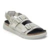 Birkenstock Shinjuku Leather-Textile Mineral Gray