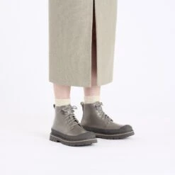 Birkenstock Prescott Lace Women Oiled Leather Concrete Gray 12 Birkenstock Prescott Lace Women Oiled Leather Concrete Gray -Birkenstock Sale Store 1028197 f look f